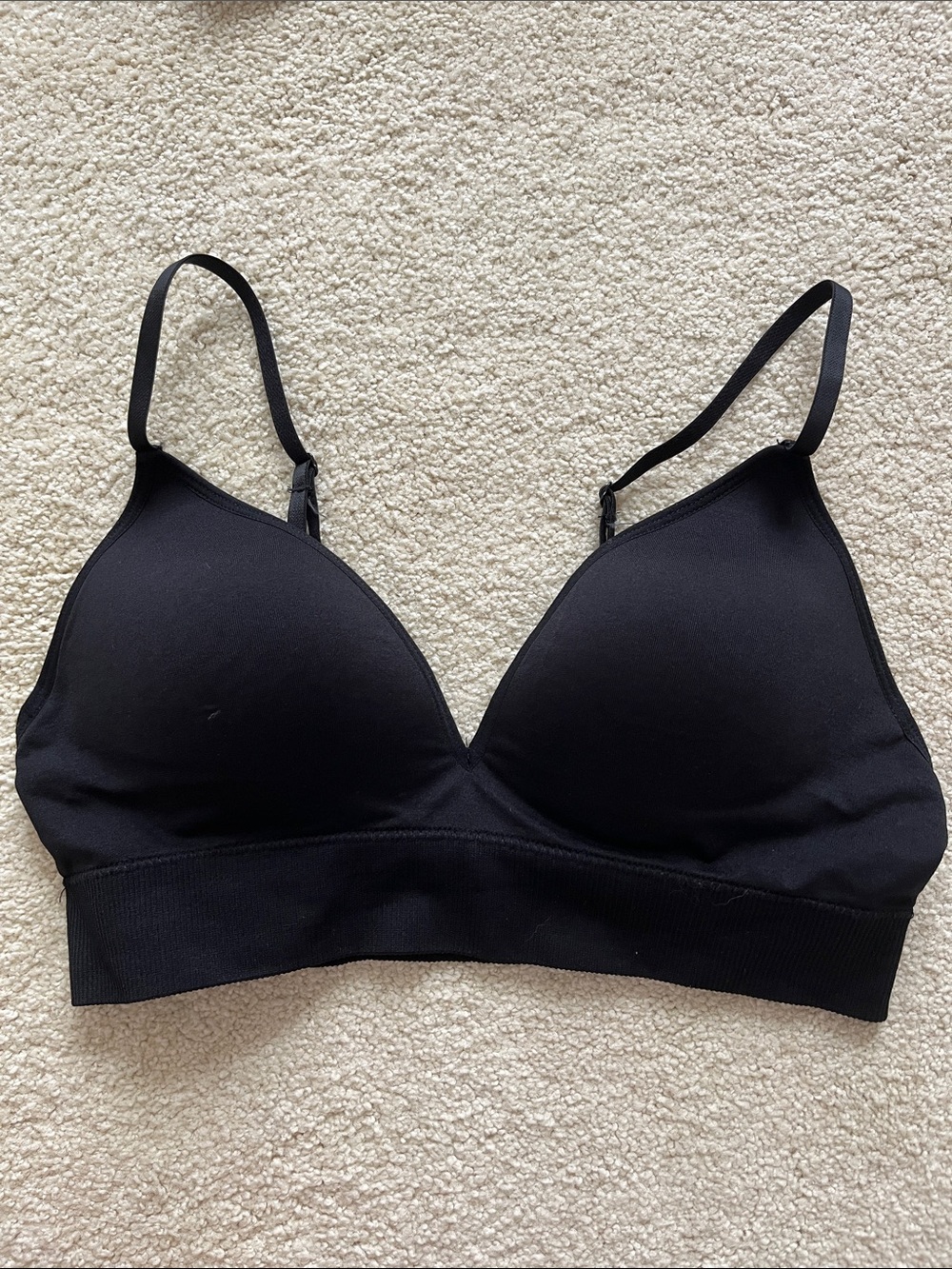 Z Supply Black Slip On Bra, like new!